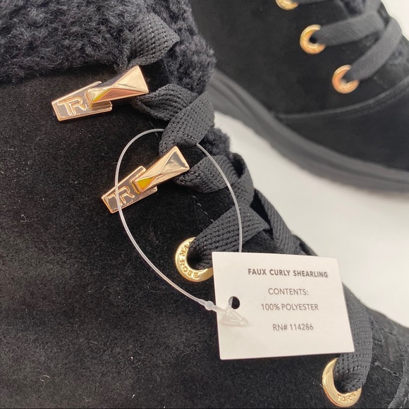 Taryn Rose Zahara Weatherproof Black Ankle Boots - Picture 6 of 9